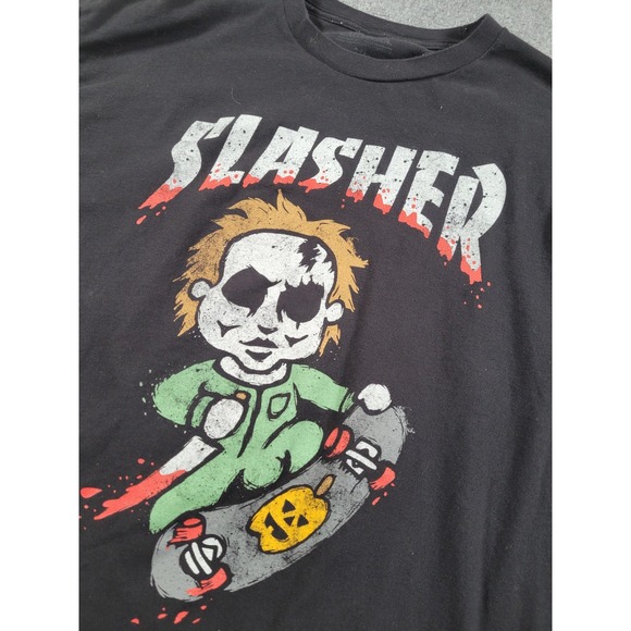 Halloween Costumes Other - Halloween Slasher Shirt Mens 2XL Horror Skateboarding Michael Myers Movie Tee LS
